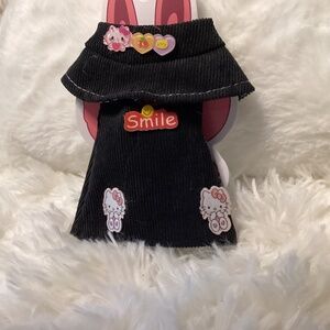 Unbranded Labubu Doll, 2 Pc Outfit, Color Black Multi Color